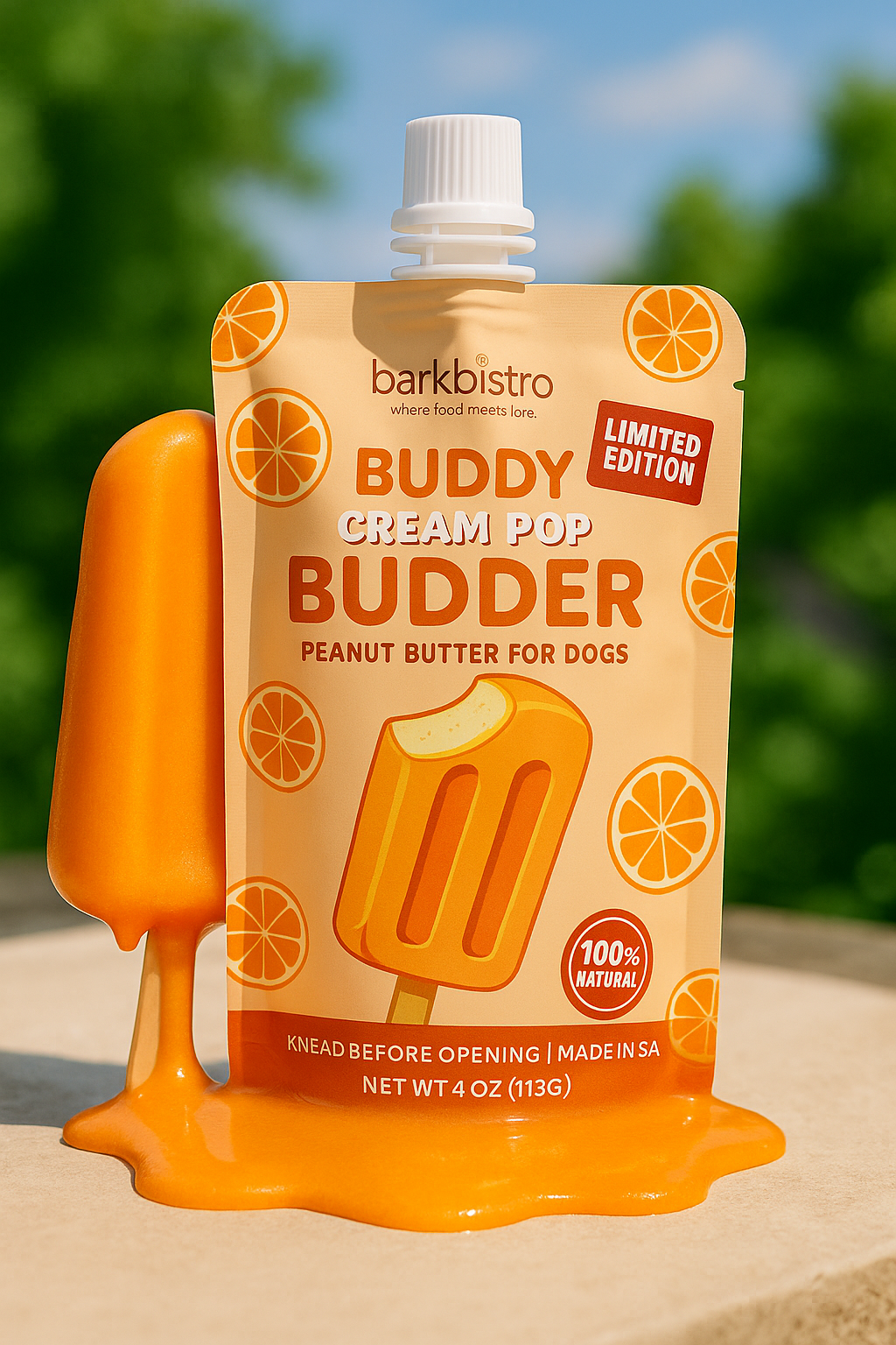 LIMITED EDITION Cream Pop Buddy Budder - Dog Peanut Butter