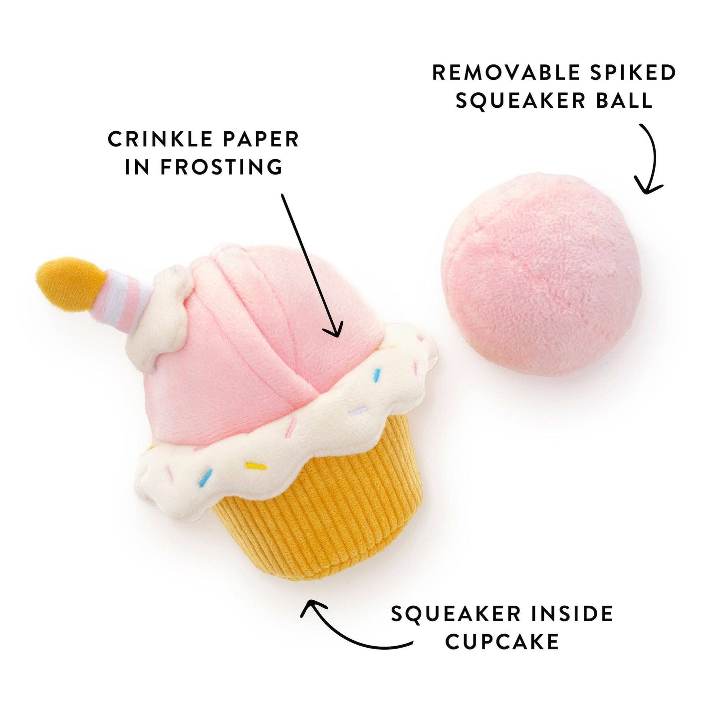 Birthday Cupcake Snuffle Dog Toy