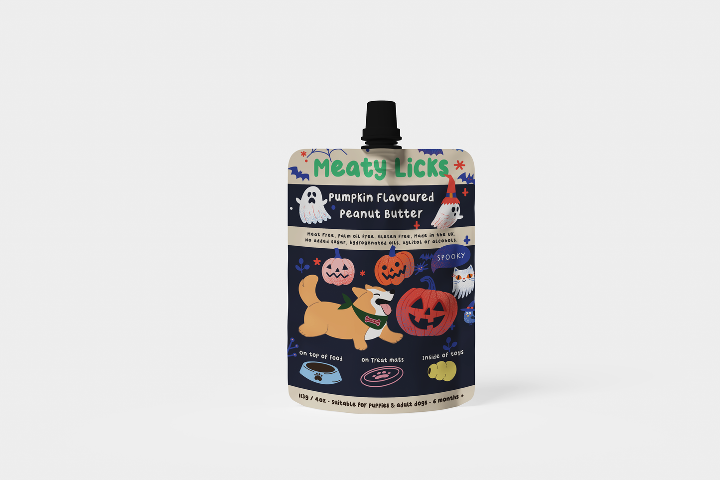Meaty Licks Pumpkin Flavoured Peanut Butter