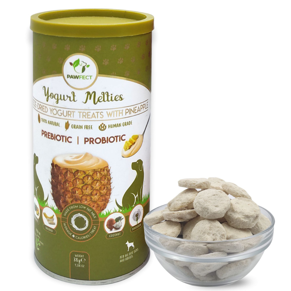 Pawfect Pre and Probiotic Dog Treats: Pineapple & Yogurt