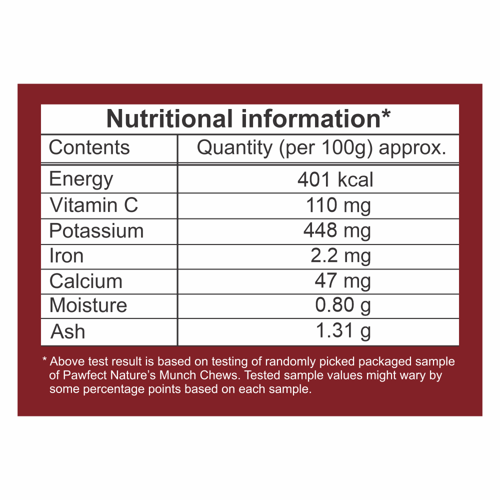 Pawfect Nature's Munch Freeze Dried Apple Treat
