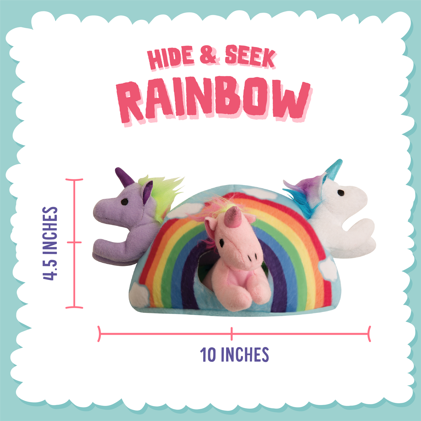 Hide and Seek Rainbow Unicorn Toy