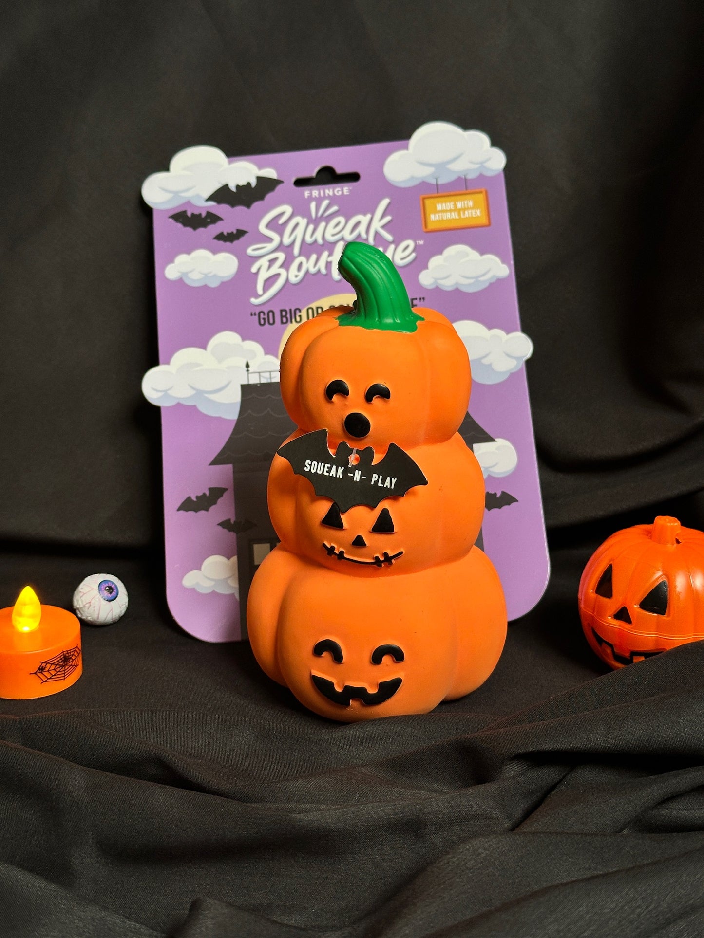 GO BIG OR GOURD HOME LATEX DOG TOY