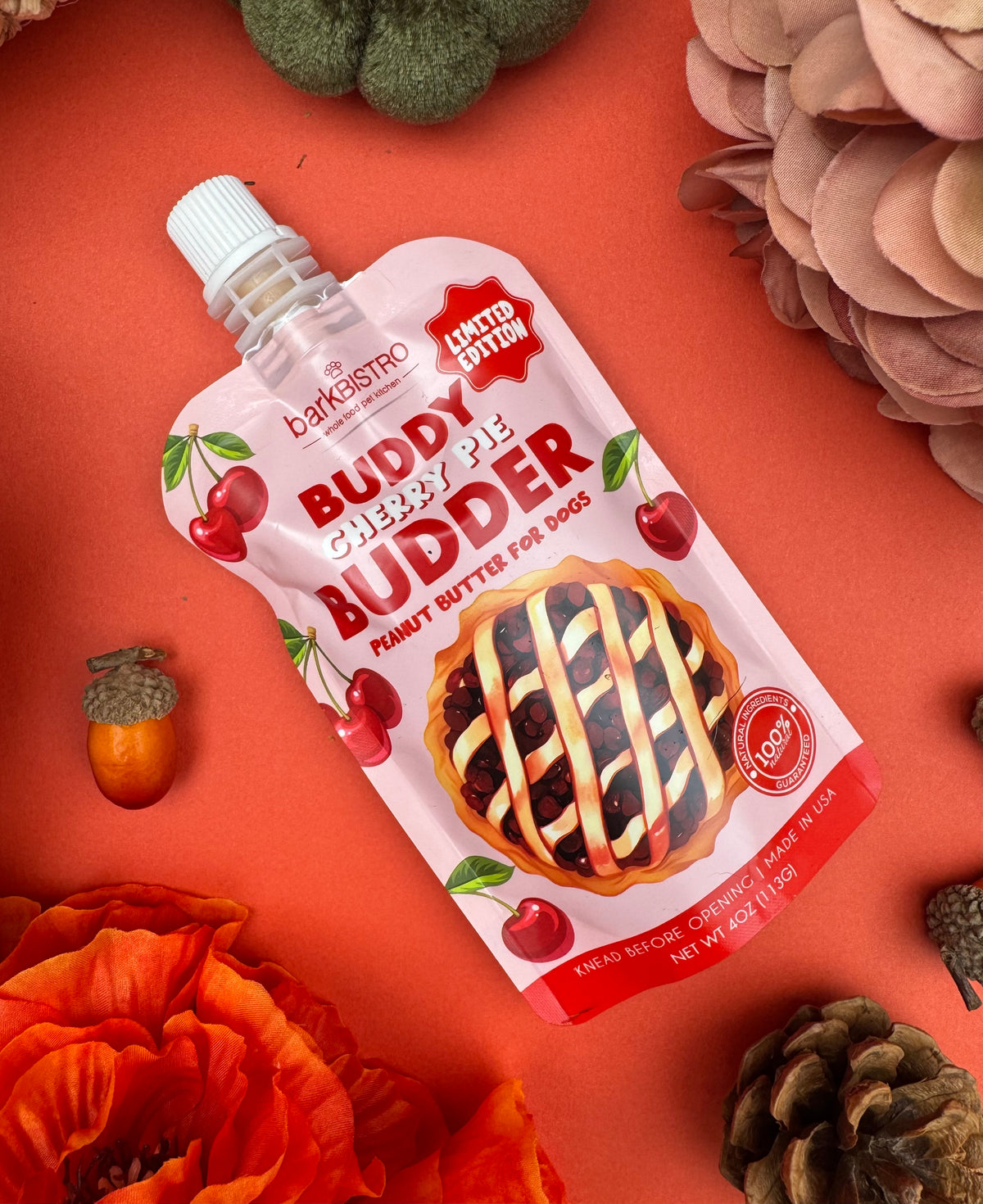 LIMITED EDITION Cherry Pie Buddy Budder - Dog Peanut Butter