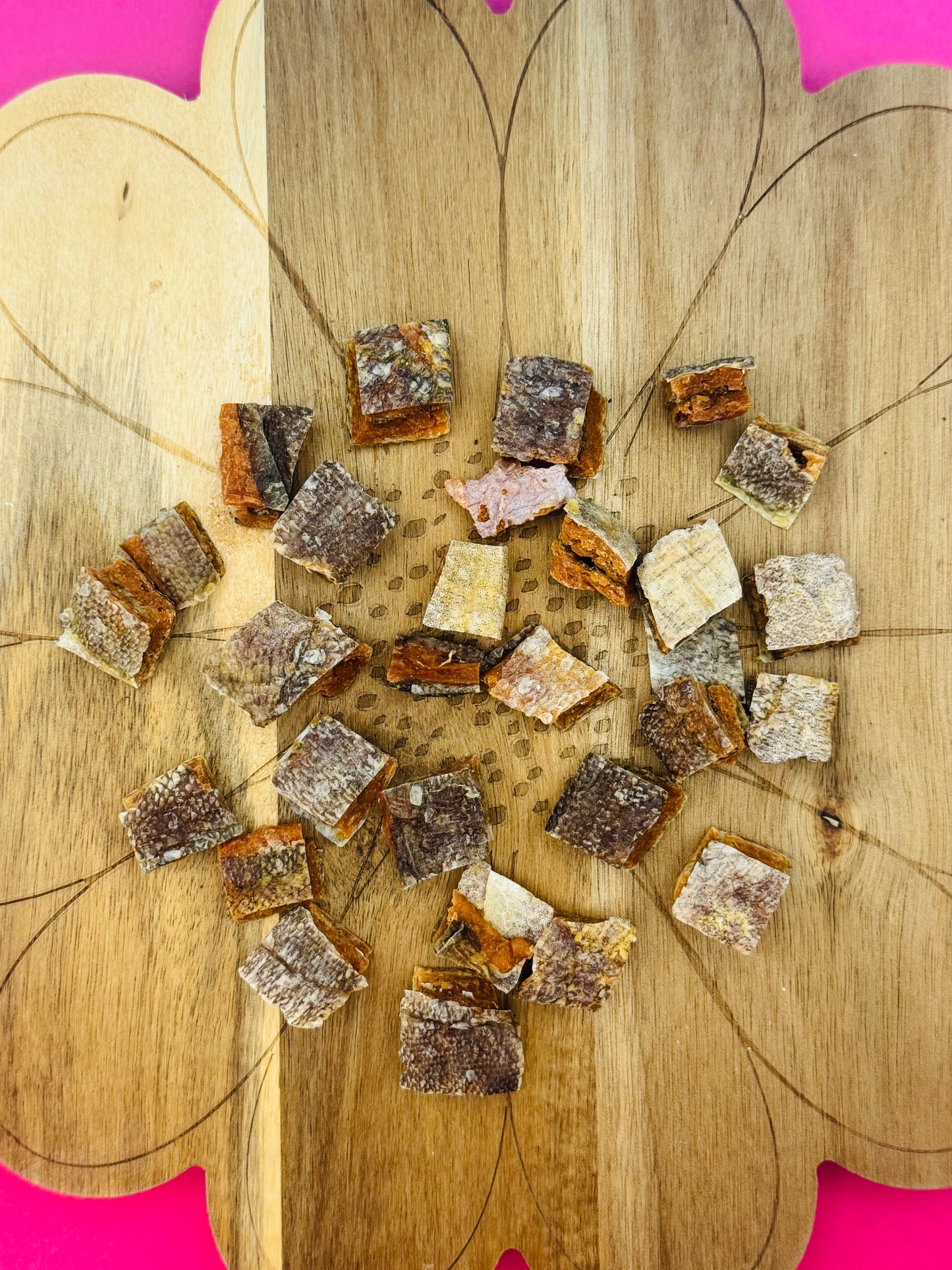 Salmon Skin Cubes