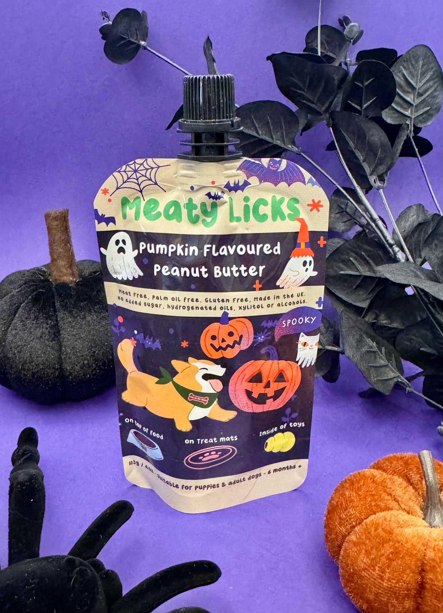 Meaty Licks Pumpkin Flavoured Peanut Butter