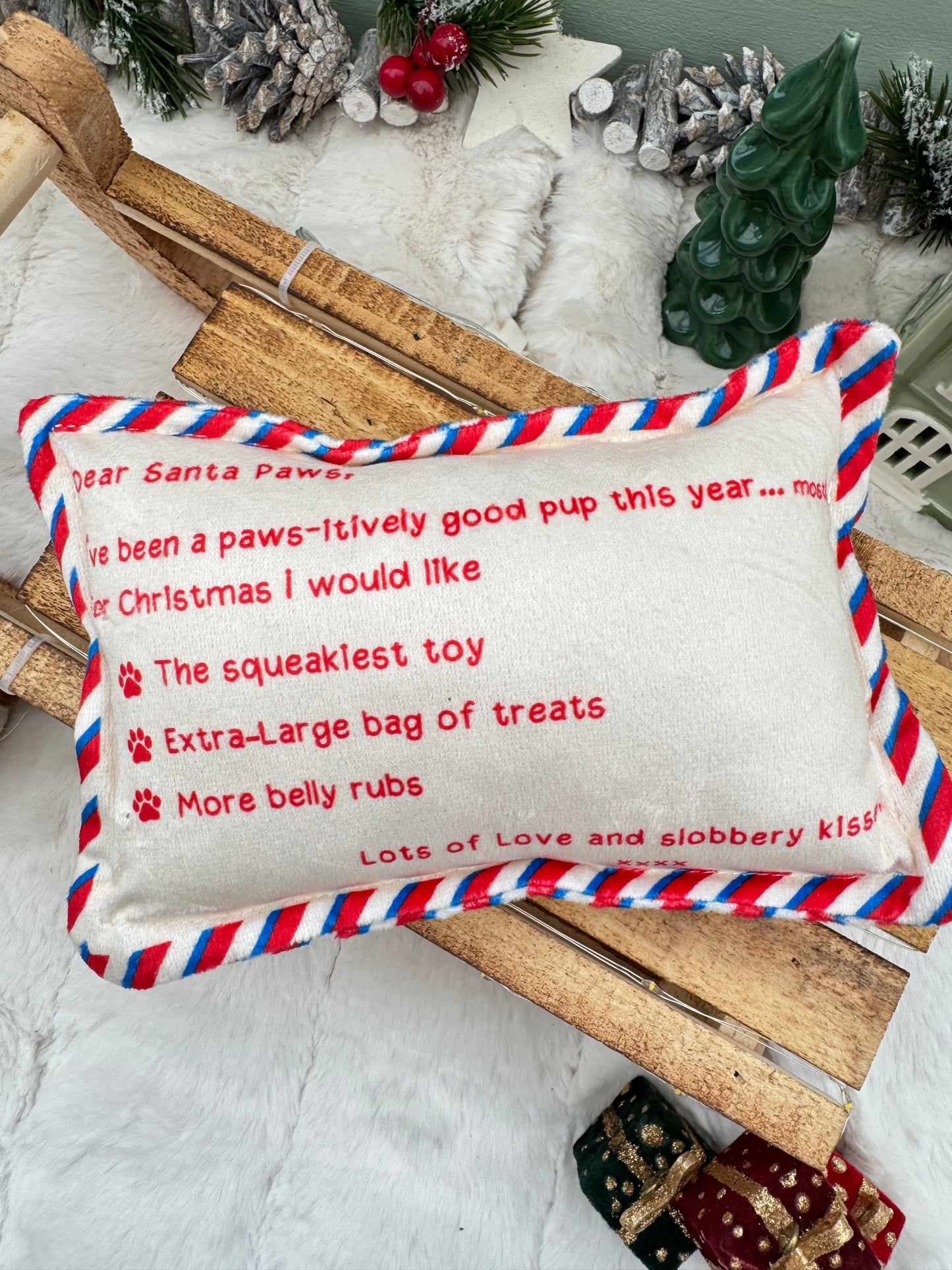 Letter to Santa Paws Plush Toy