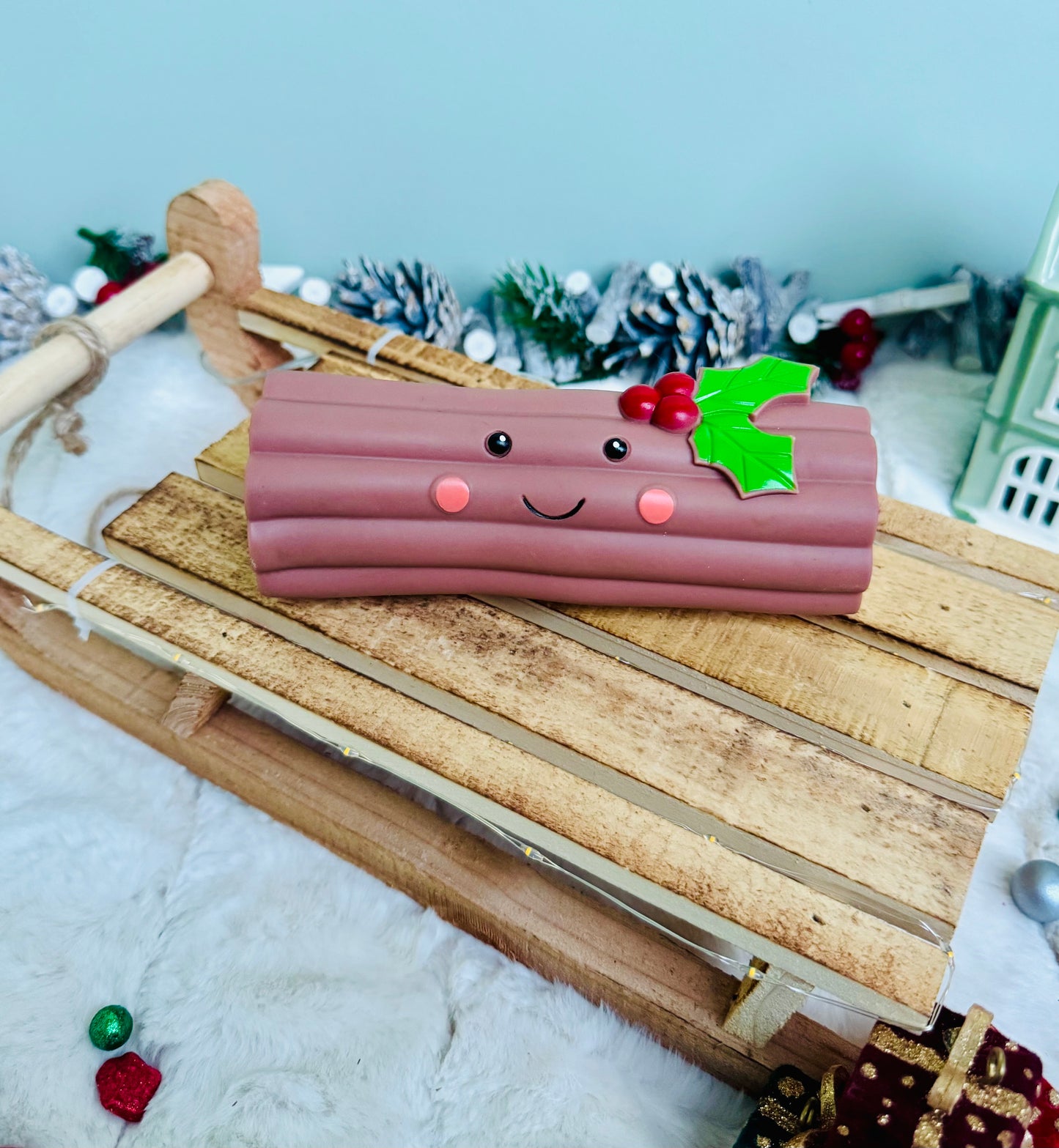 Lucy Log Latex Dog Toy