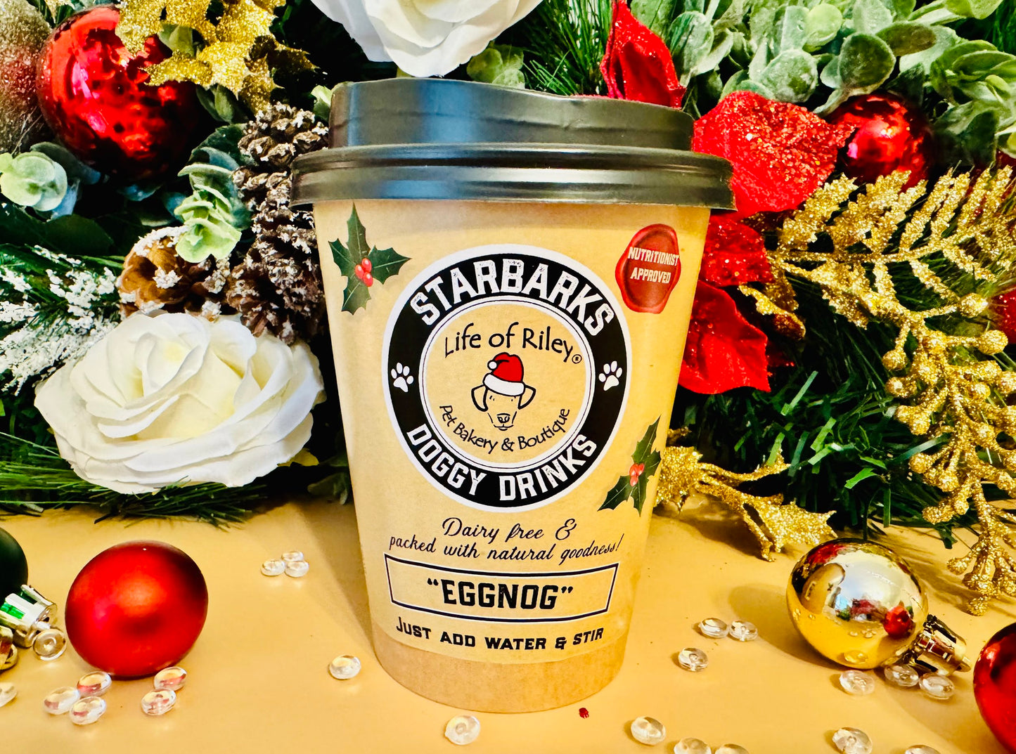 Life of Riley DIY Doggy Drink - Eggnog