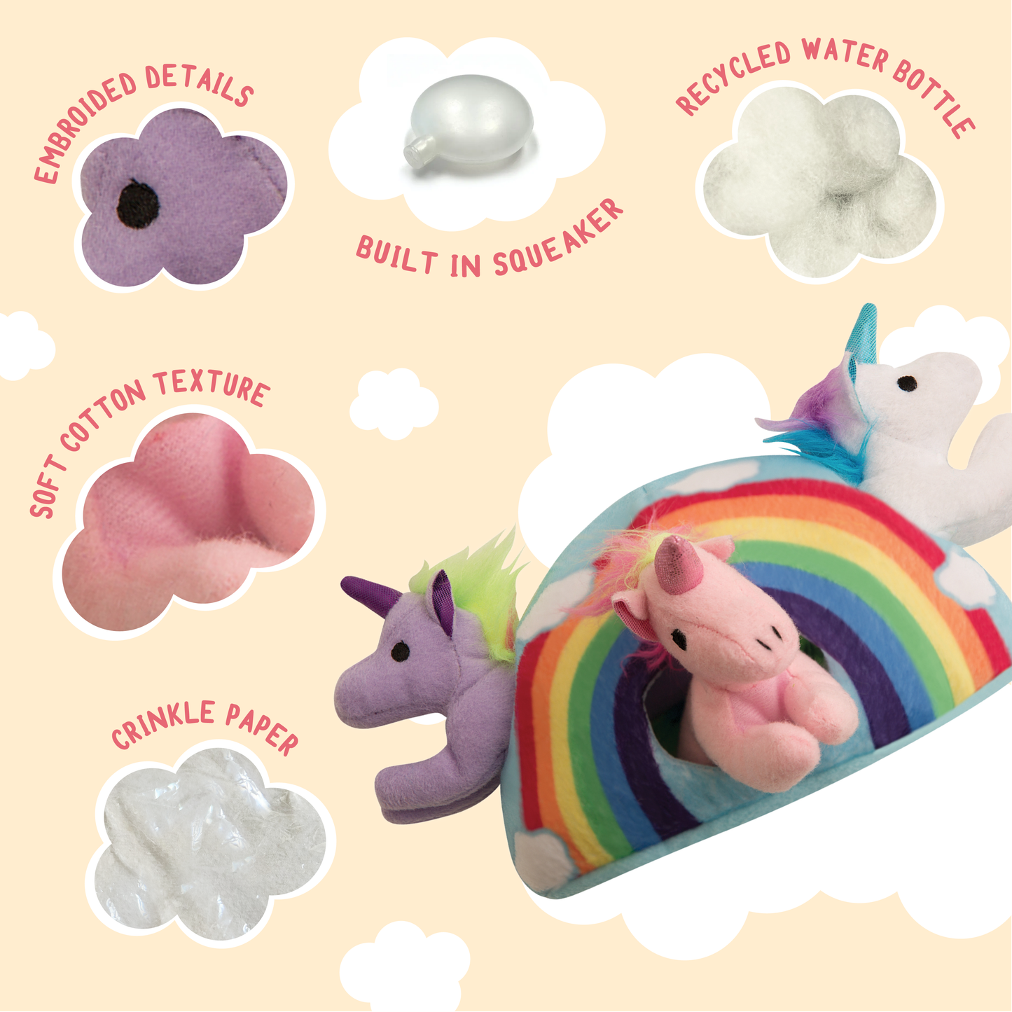 Hide and Seek Rainbow Unicorn Toy