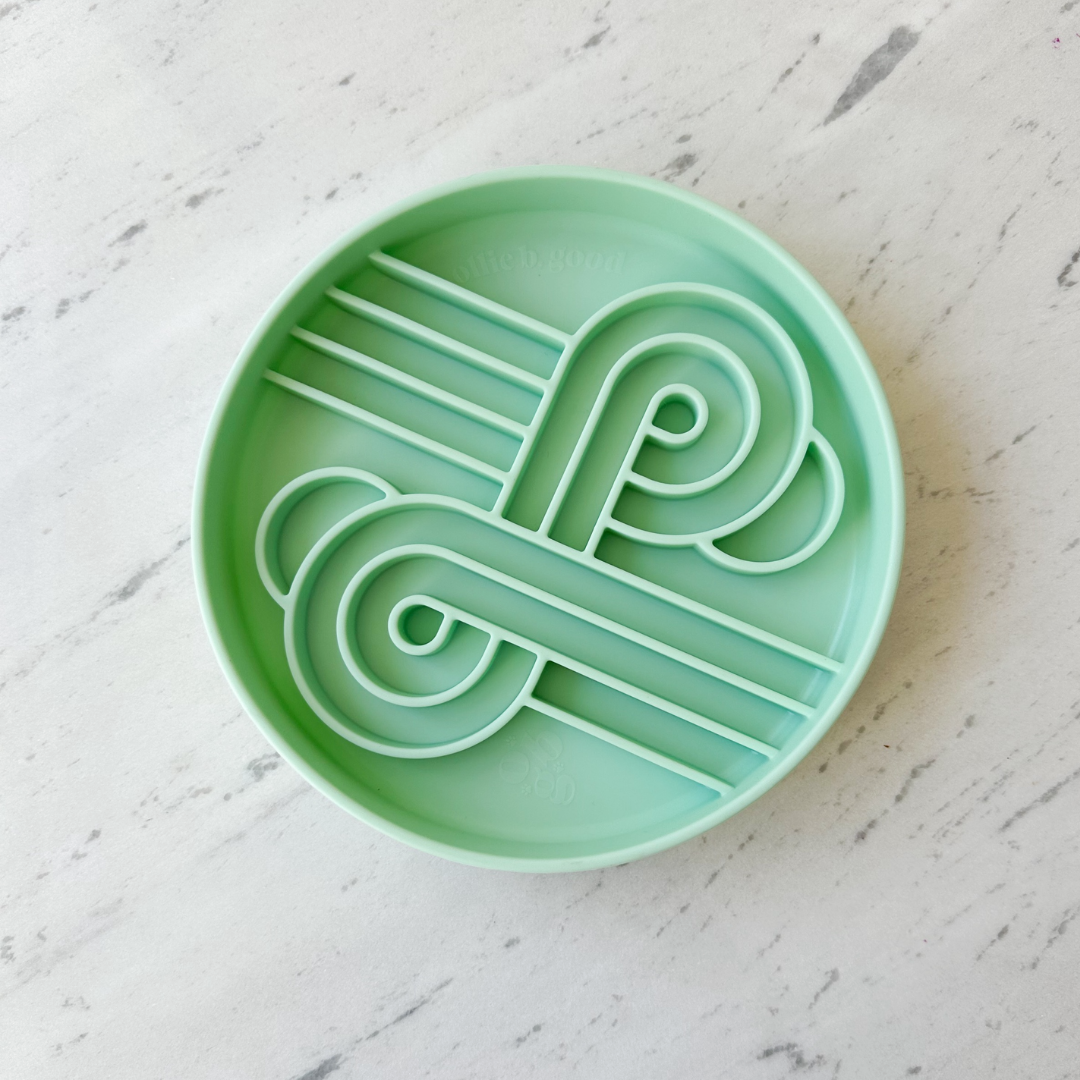 Ollie B Good | Zoomies slow feeder bowl | cucumber melon