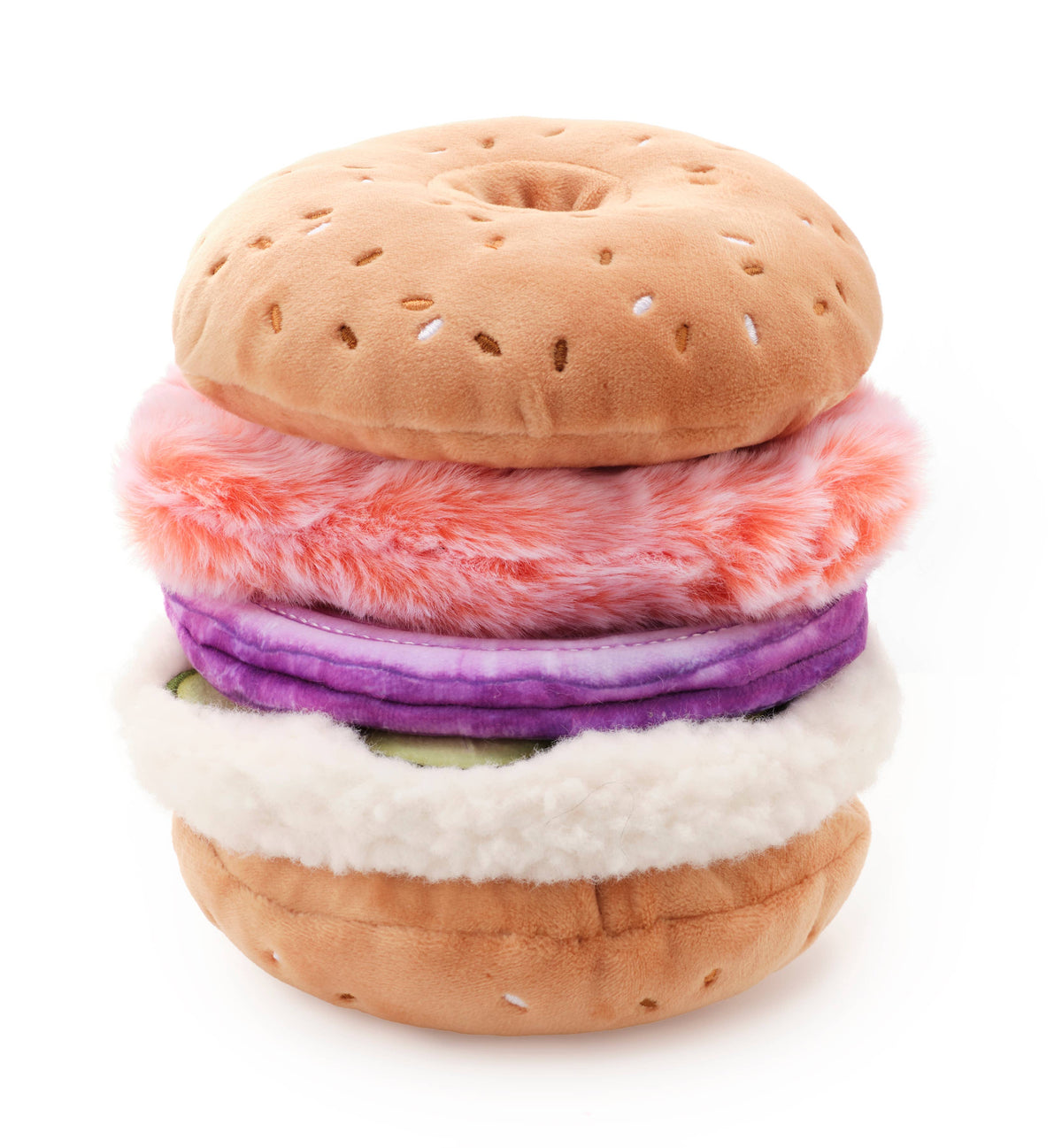 Foggy Dog Bagel and Lox Interactive Snuffle Dog Toy