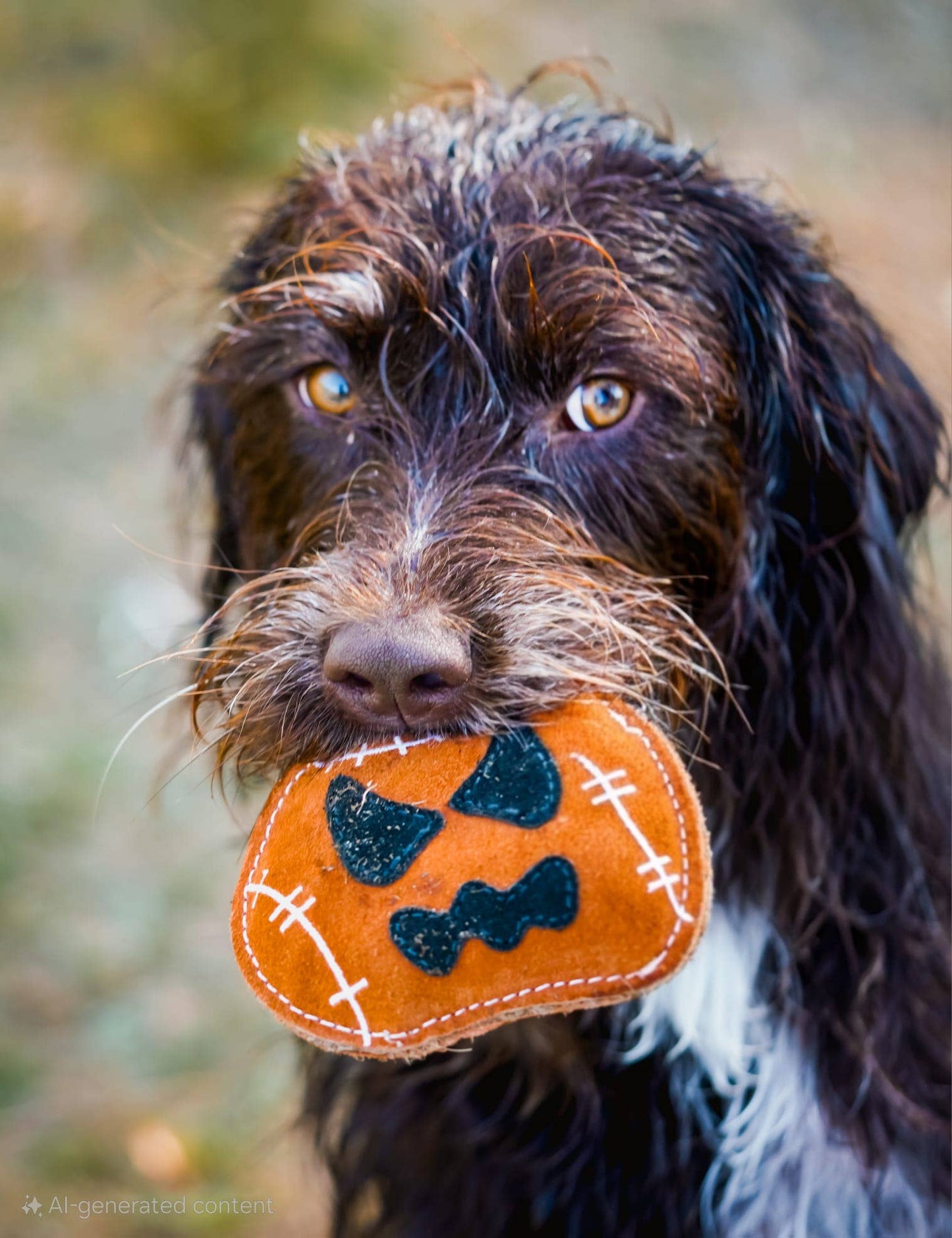 JACK THE LAD LANTERN Pumpkin shaped small breed Eco Dog Toy