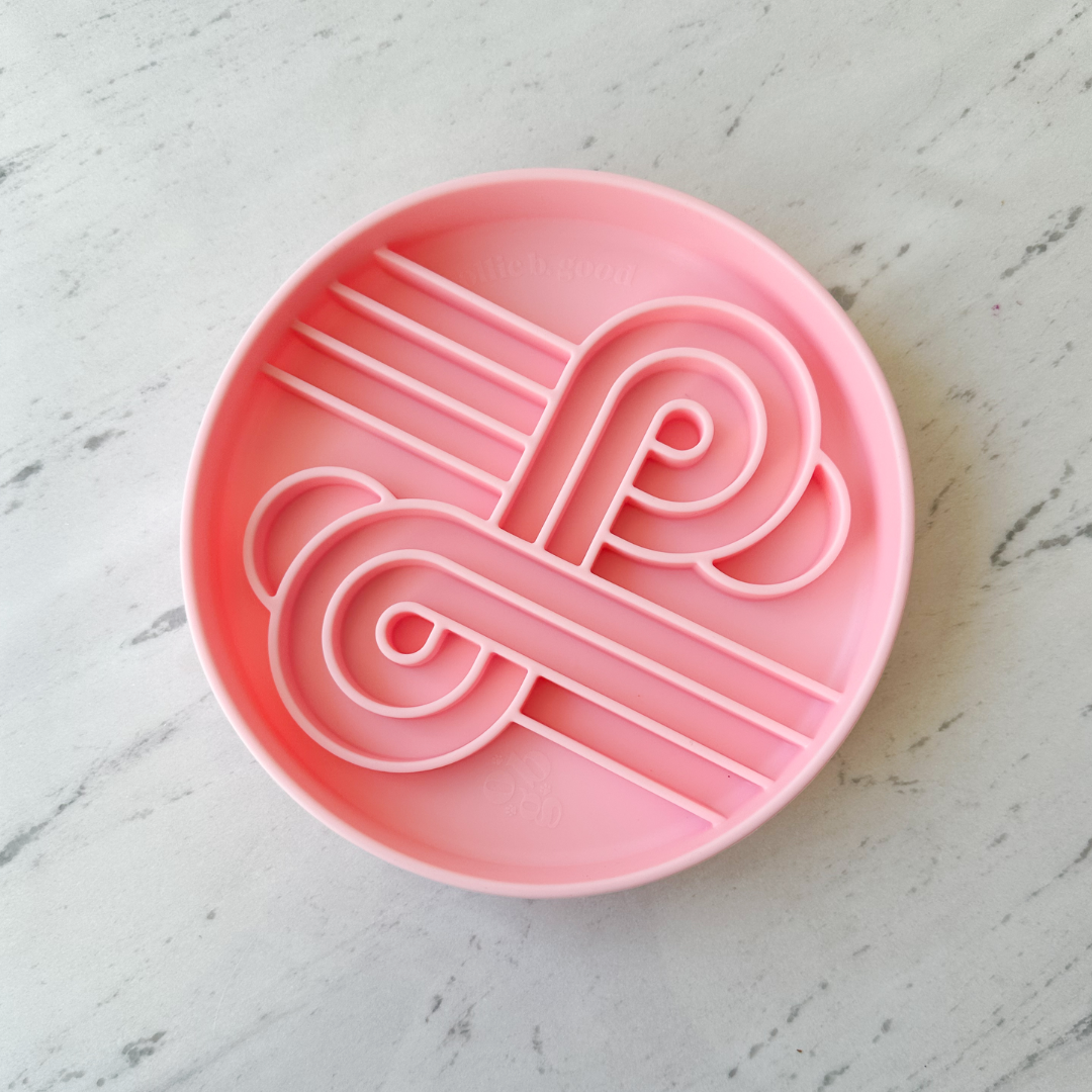 Ollie B Good | Zoomies slow feeder bowl | strawberry