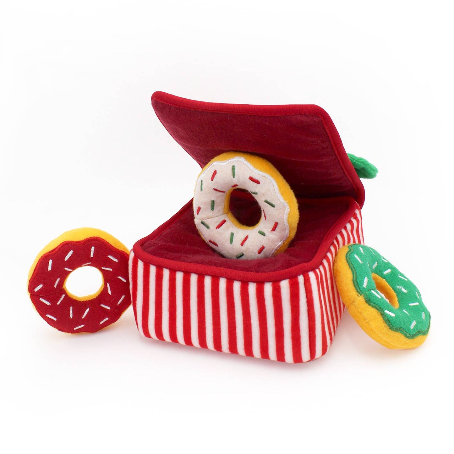 Holiday Burrow™ - Donutz Box - Christmas Dog Toy