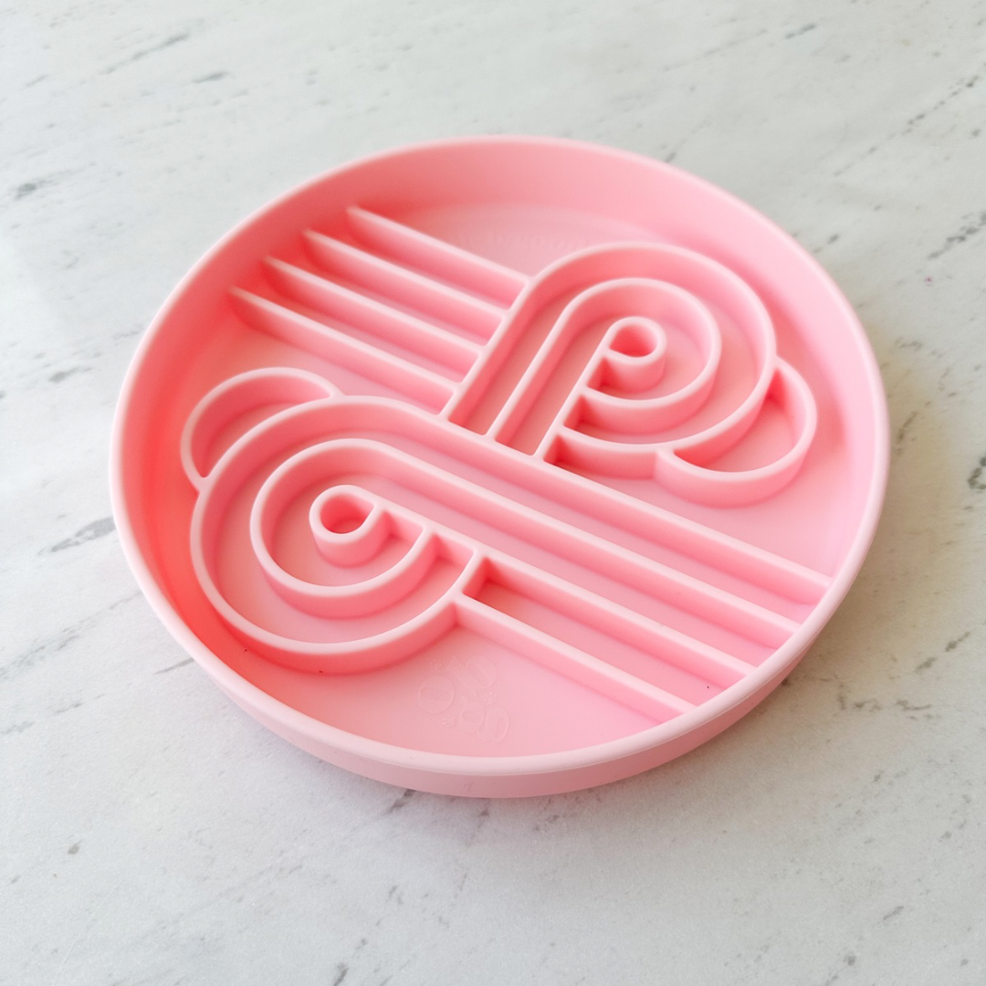 Ollie B Good | Zoomies slow feeder bowl | strawberry