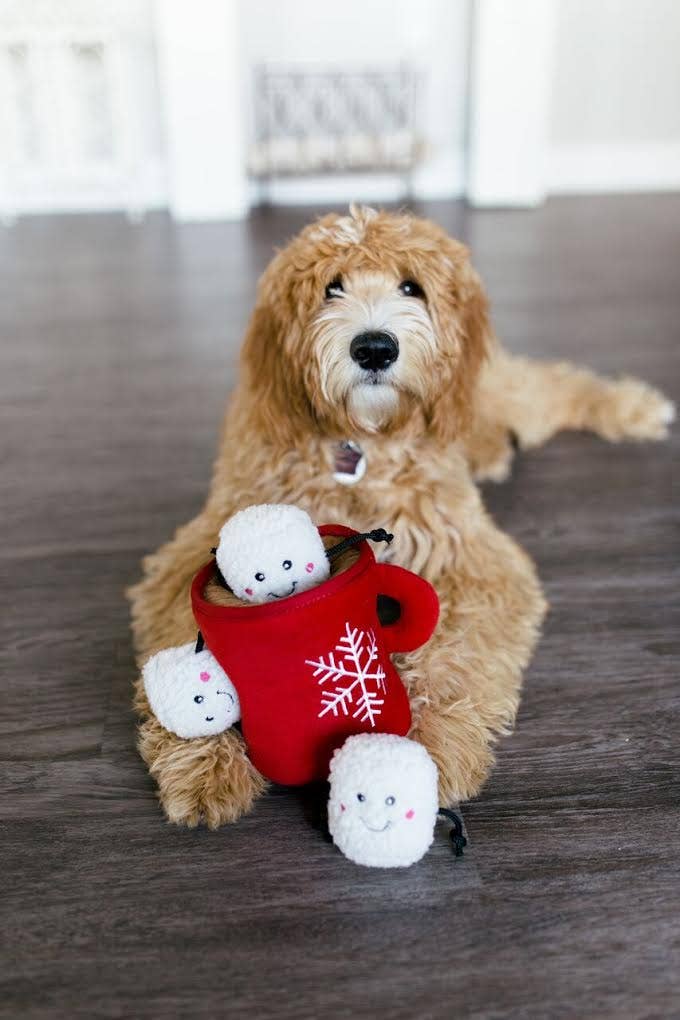 Holiday Zippy Burrow - Hot Cocoa Dog Toy