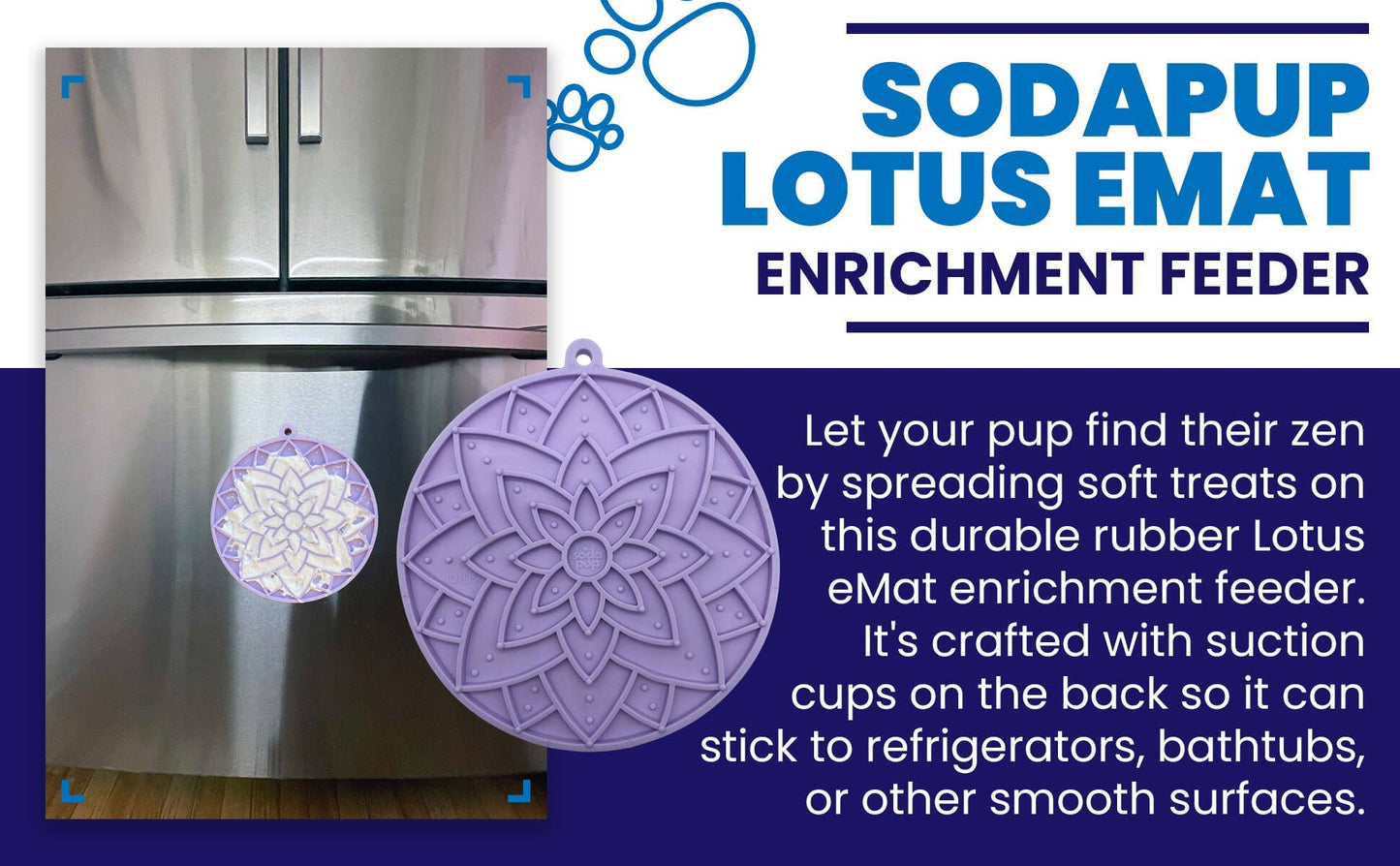 Lotus Enrichment Lick Mat With Suction Cups: Light Pink