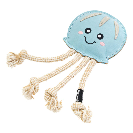 EcoZippy Suede and Rope Buddies - Jellyfish