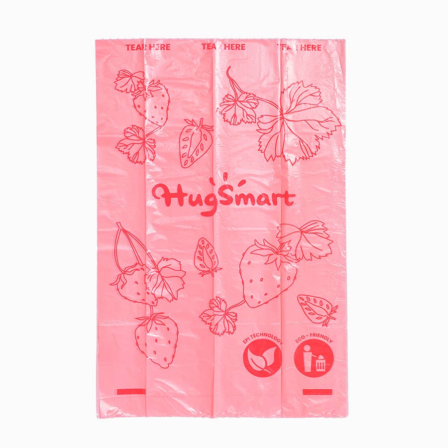 HugSmart Pet - Strawberry
8 Rolls | 120 Bags