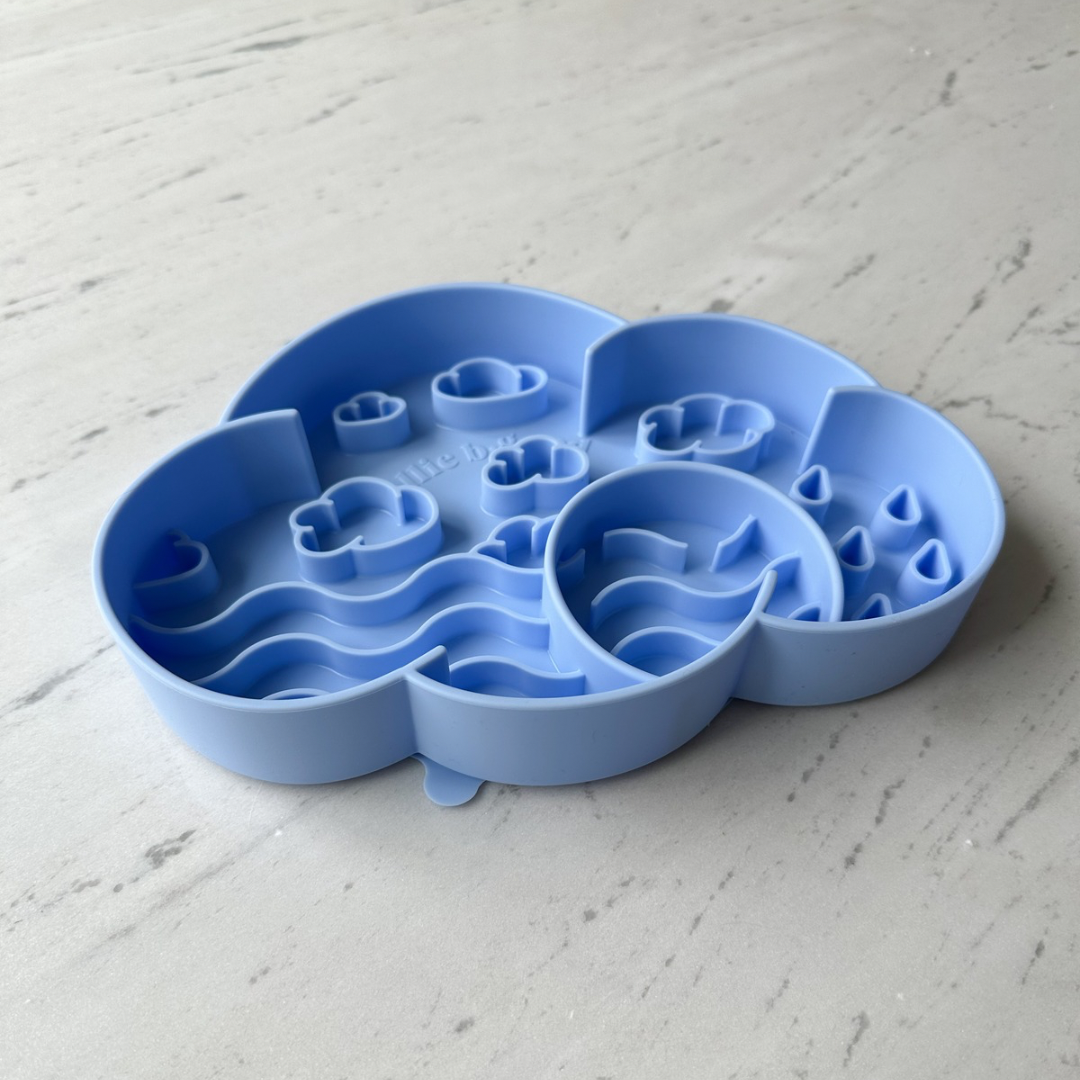 Ollie B Good | Cloud slow feeder bowl | butterfly pea
