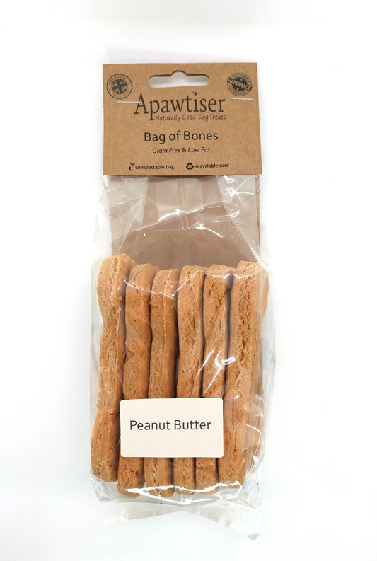 Peanut Butter Bag of Bones - Grain free and low fat dog trea