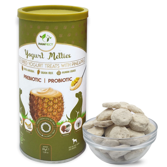 Pawfect Pre and Probiotic Dog Treats: Pineapple & Yogurt
