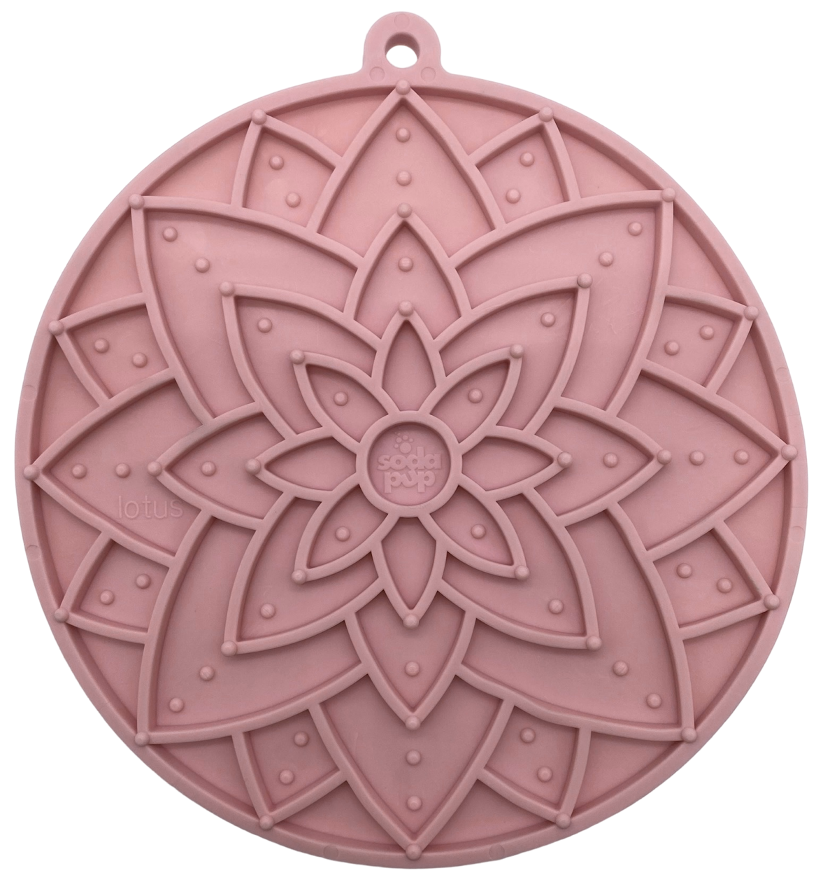 Lotus Enrichment Lick Mat With Suction Cups: Light Pink