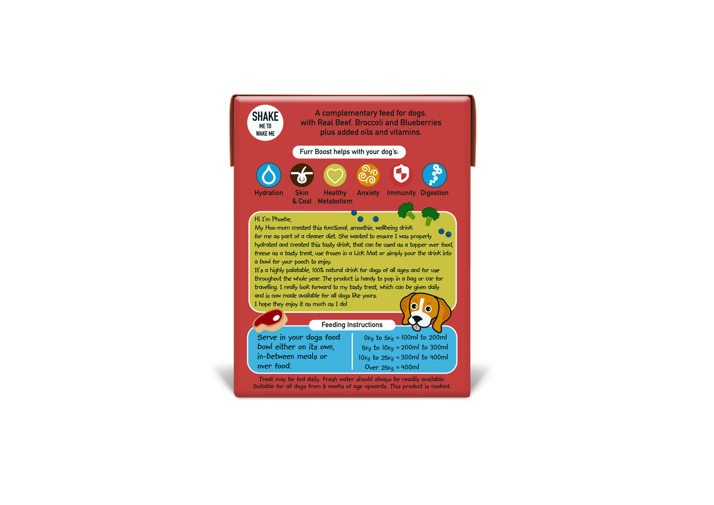 Furr Boost - Beef, Broccoli and Blueberry Dog Food, 400ml