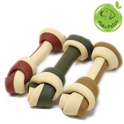 Large Veggie Knotted Bones | Peanut Butter | Dried Tomatoes | Kelp