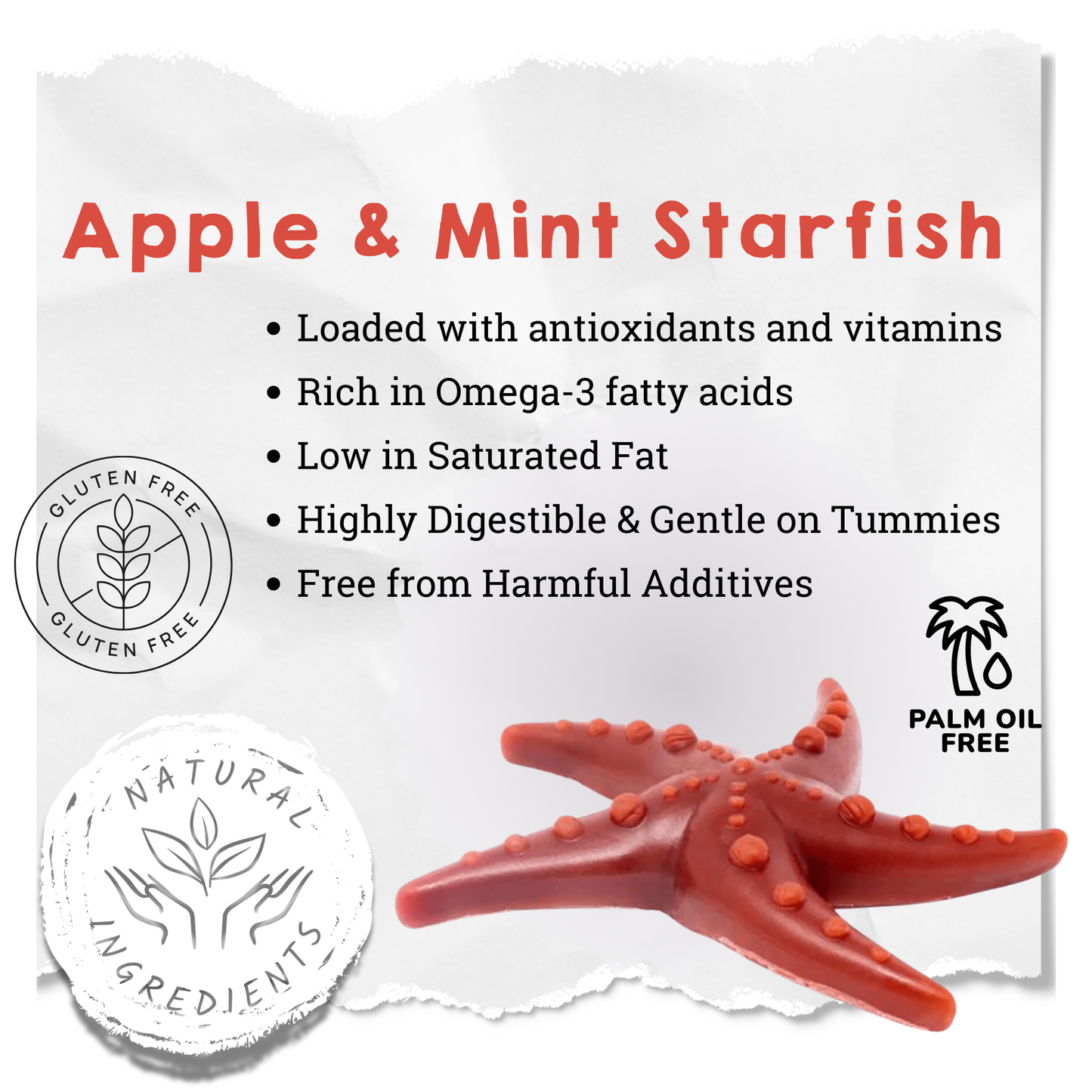 Apple, Broccoli & Mint Starfish Veggie Chew