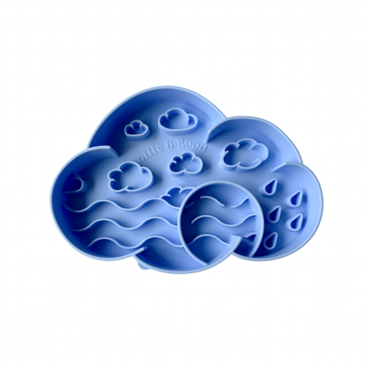 Ollie B Good | Cloud slow feeder bowl | butterfly pea