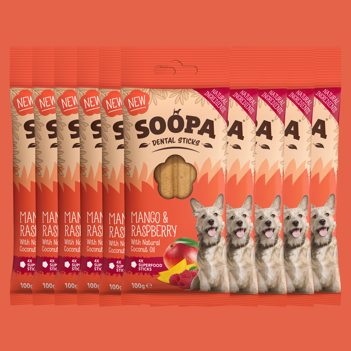 Soopa Mango & Raspberry Dental Sticks