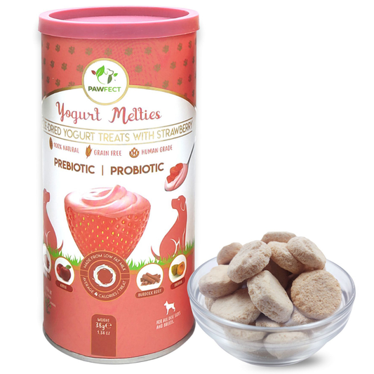 Pawfect Pre and Probiotic Dog Treats: Strawberry & Yogurt