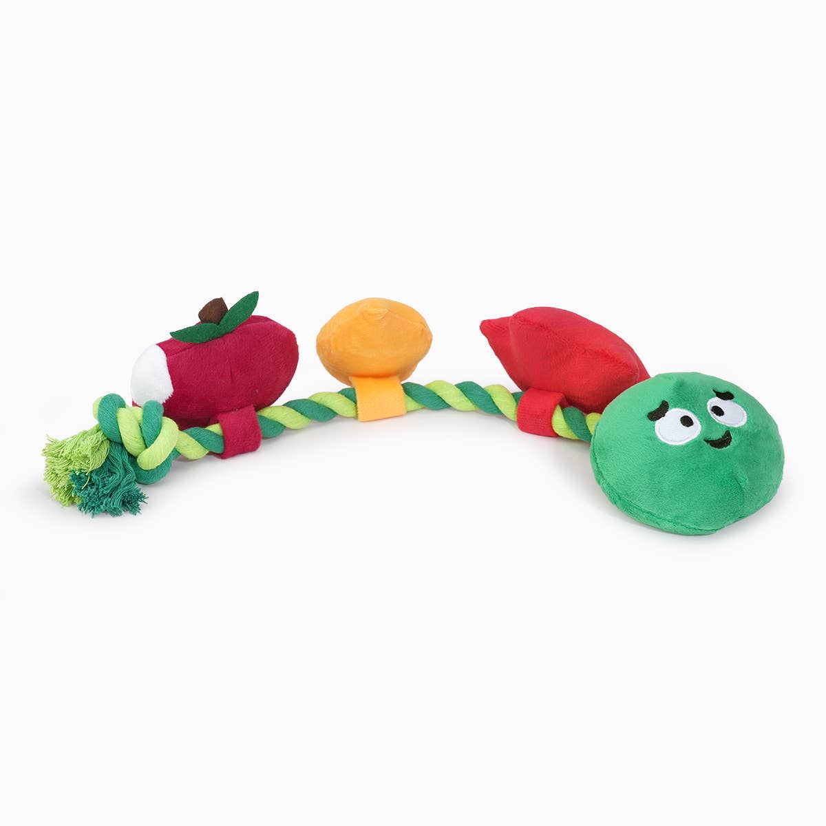 HugSmart Pet - Autumn Tailz  | Apple and Worm - Dog Rope Toy
