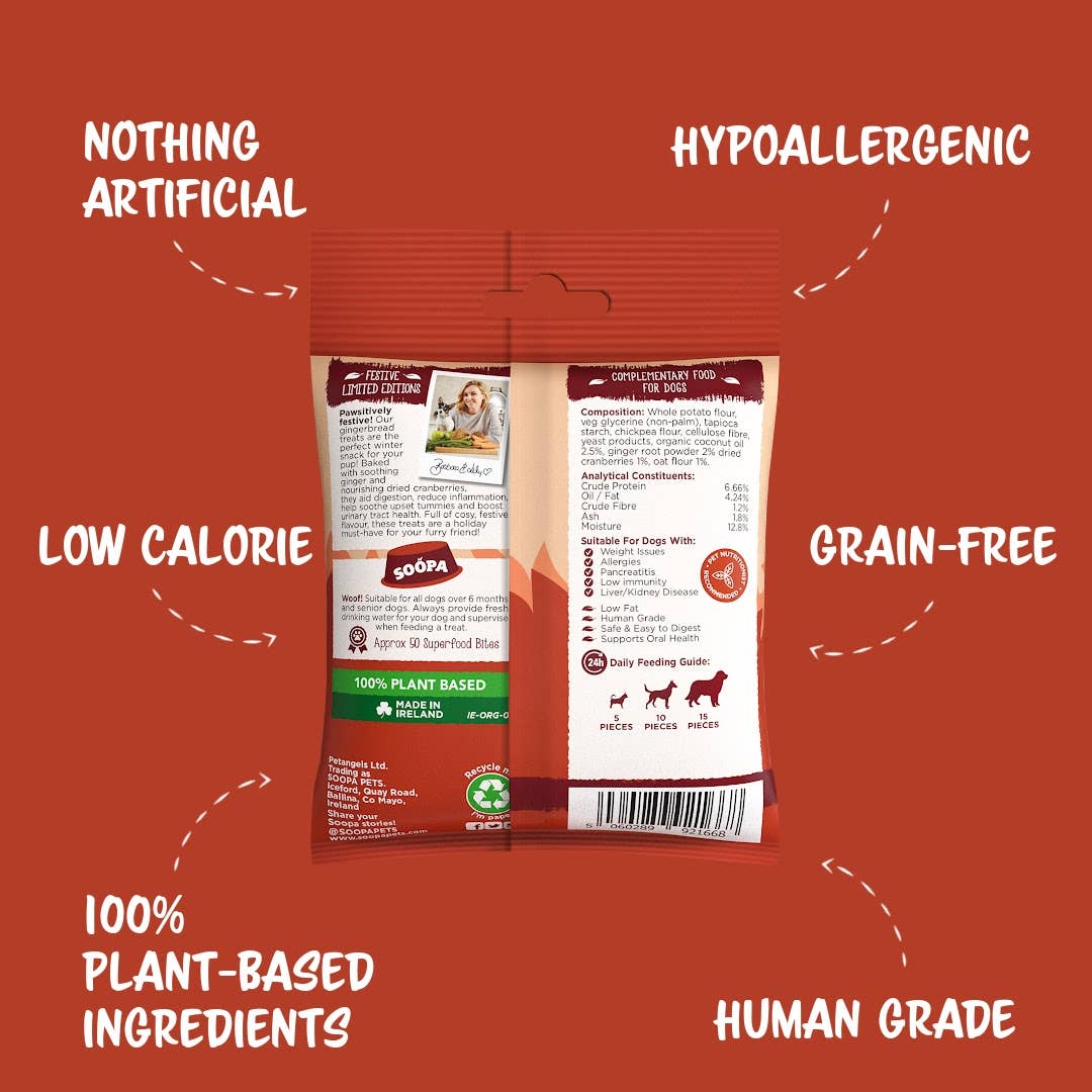 Soopa Gingerbread Biscuit Dog Treats