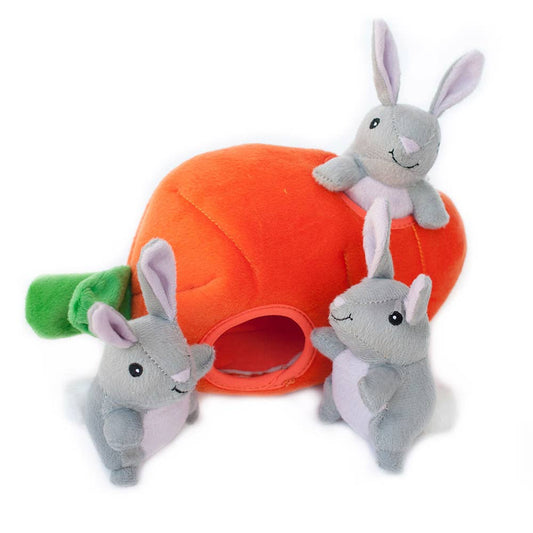 Zippy Burrow - Bunny n Carrot Snuffle Toy
