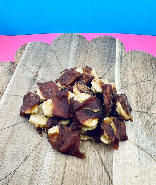 Banana Slices Wrapped in Duck
