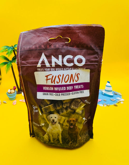 Anco Fusions Mini Bone Treats | Beef & Venison