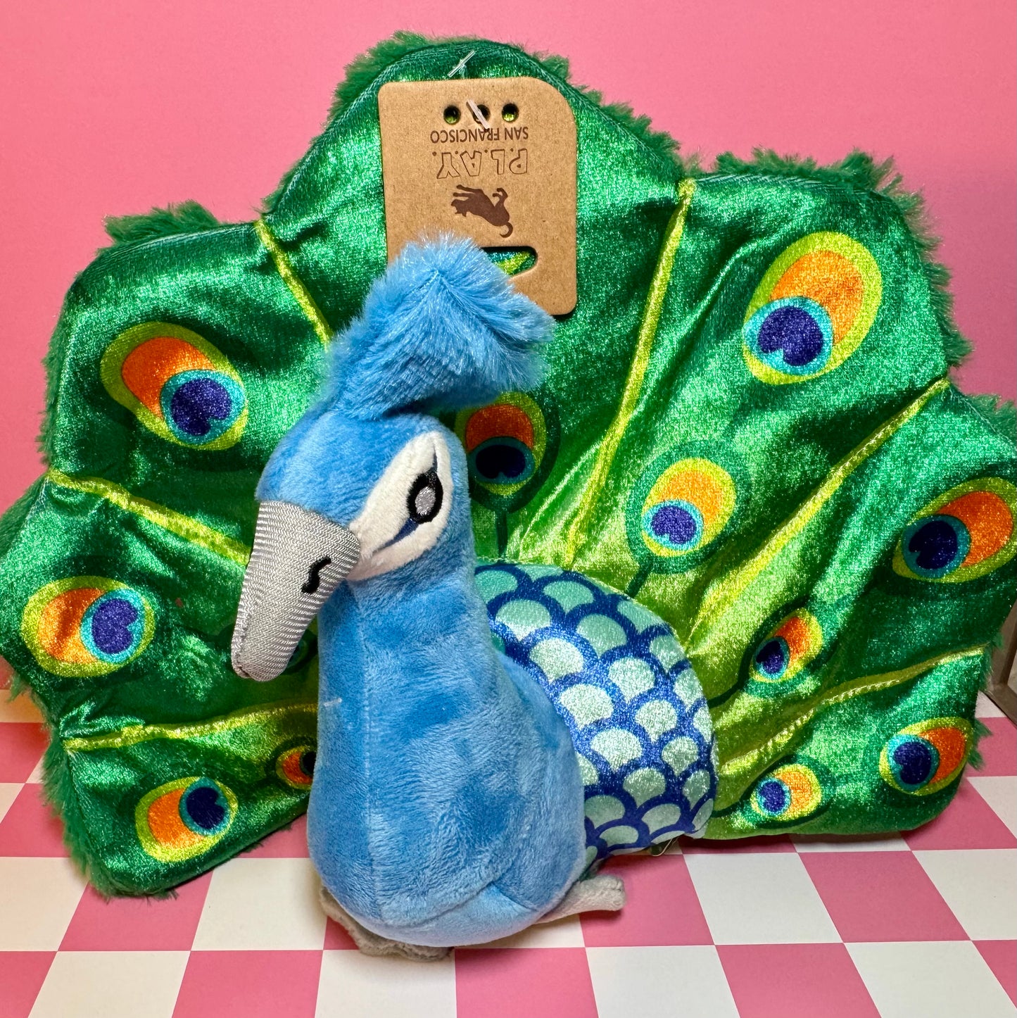 Peacock Plush Dog Toy