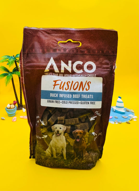Anco Fusions Mini Bone Treats | Beef & Duck