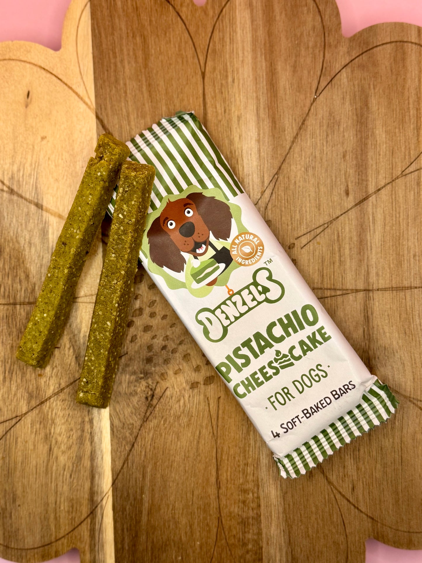 Denzel's Pistachio Cheesecake Soft-Baked Bars