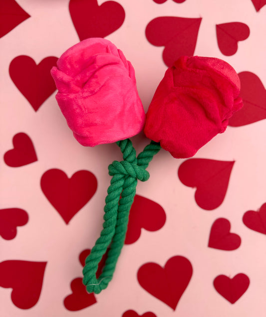 HugSmart Pet - Woof Love  | Vday Rose - Dog Rope Toy