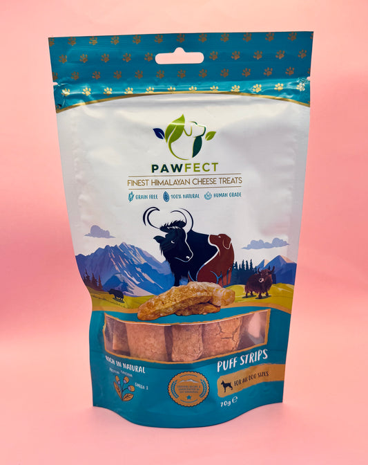 Himalayan Cheese Puff Strips for Dogs