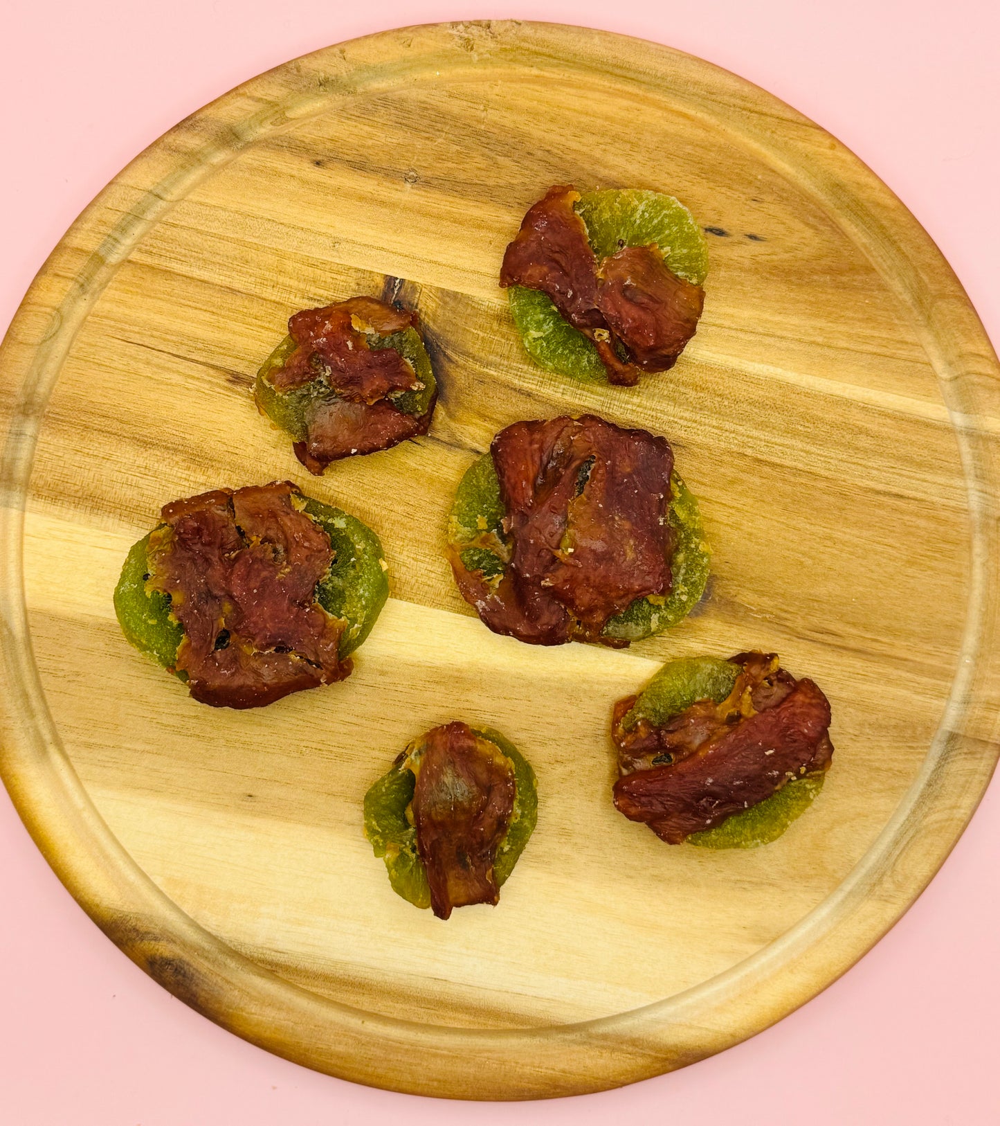 Duck Wrapped Kiwi Slices