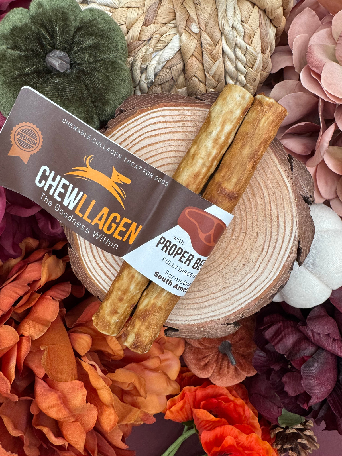 Chewllagen Beef Medium Rolls