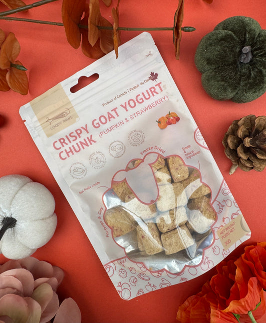 Loopy Paws Crispy Goat Yogurt - Pumpkin & Strawberry