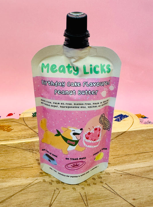Birthday Cake Flavoured Peanut Butter Pouch