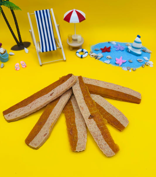Double Flavour Jerky Chews - Chicken & Fish