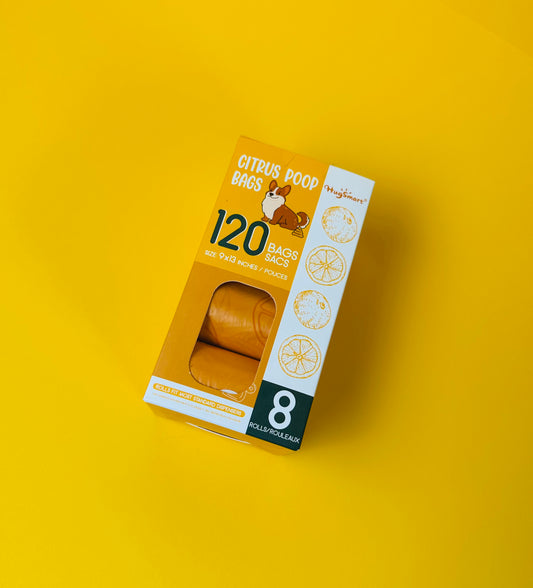 HugSmart Pet - Citrus 8 Rolls | 120 Bags